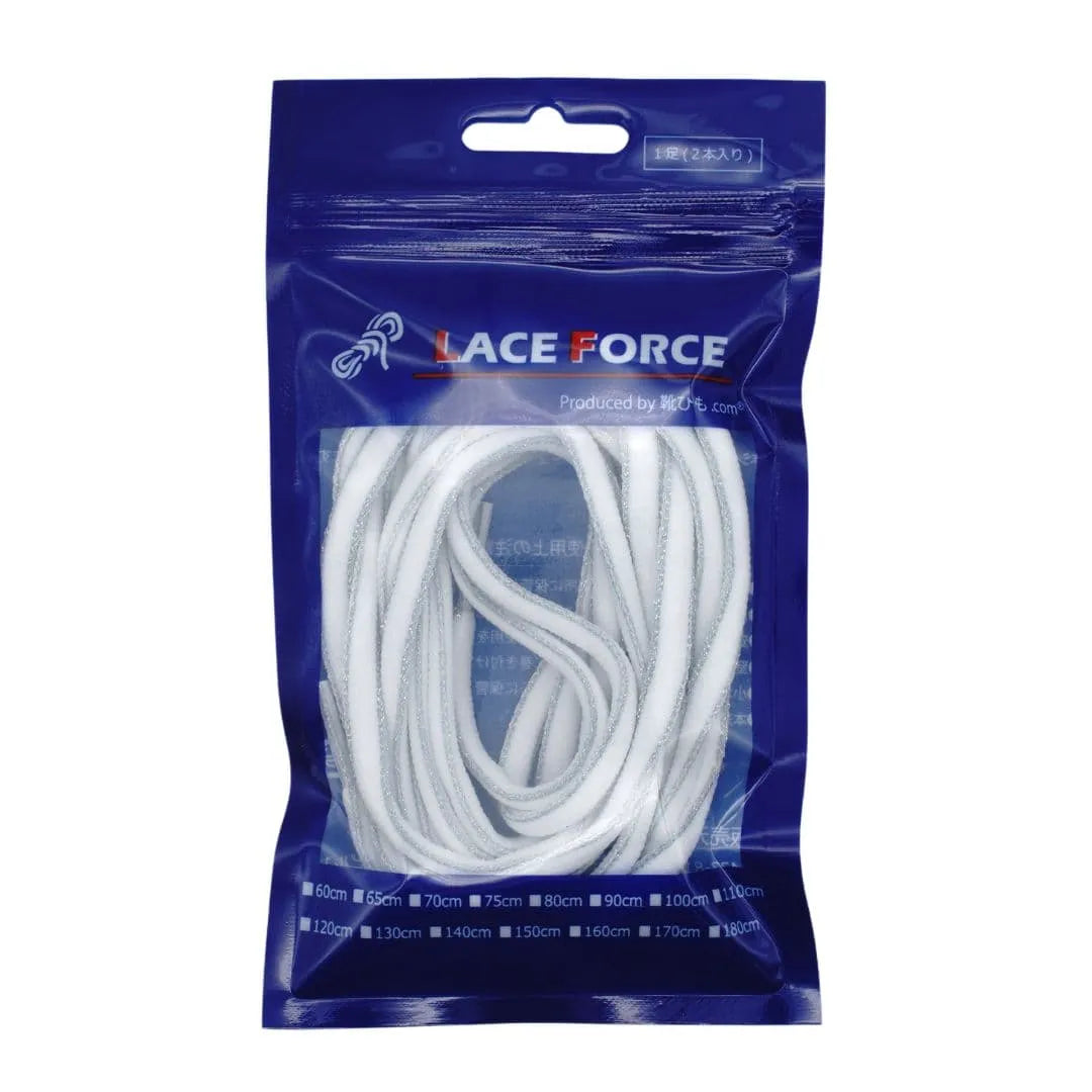 【LACE FORCE】ラメ入りオーバル シューレース
