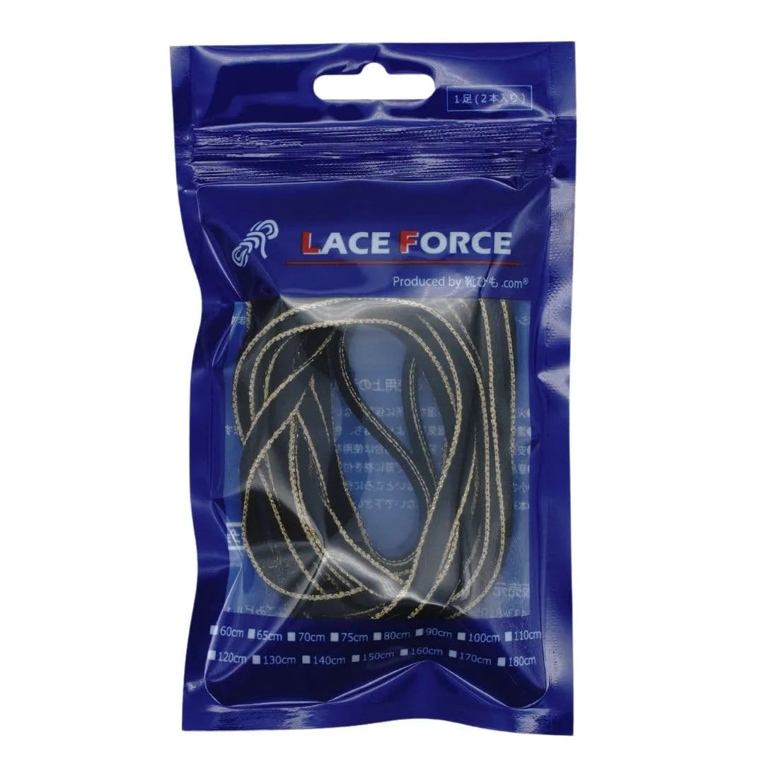 【LACE FORCE】ラメ入りオーバル シューレース